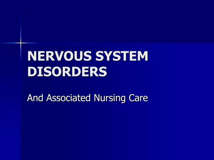 nervous system disorders