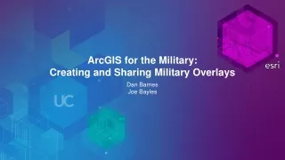 ArcGIS for the Military: Creating and Sharing Military Overlays