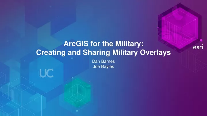 arcgis for the military creating and sharing military overlays