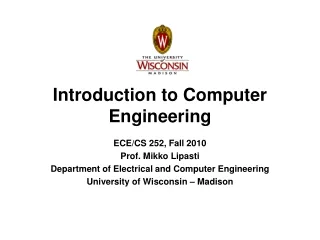 Introduction to Computer Engineering