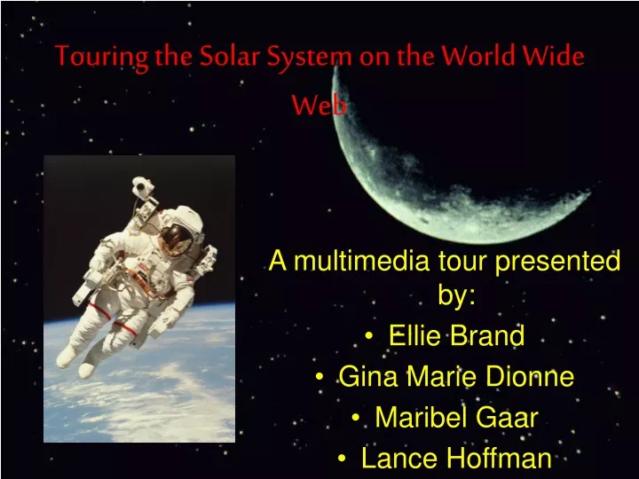touring the solar system on the world wide web