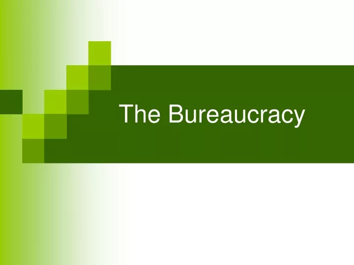 the bureaucracy