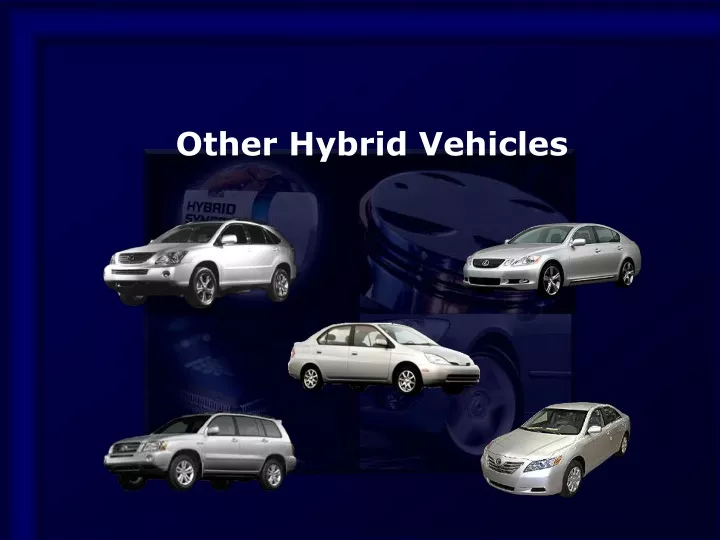 other hybrid vehicles