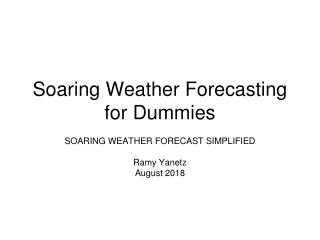 Soaring Weather Forecasting for Dummies