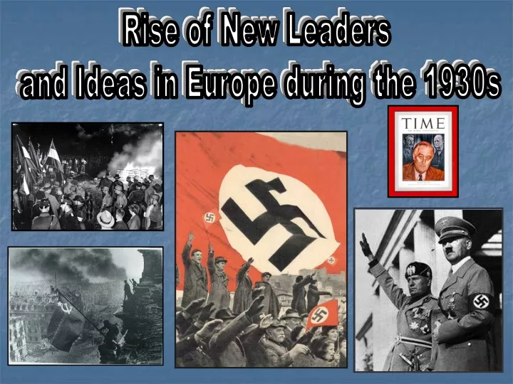 rise of new leaders and ideas in europe during