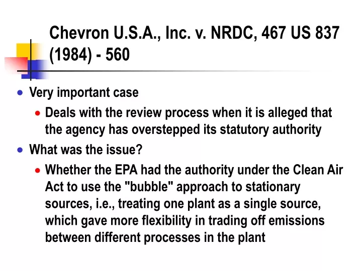 chevron u s a inc v nrdc 467 us 837 1984 560