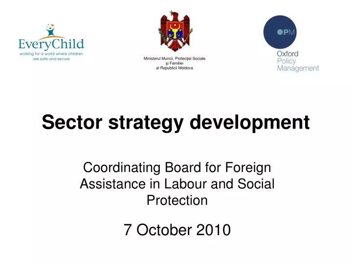 sector strategy development