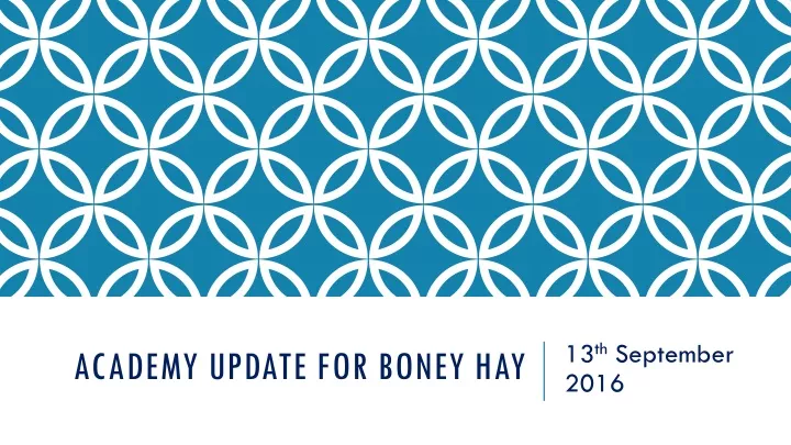 academy update for boney hay