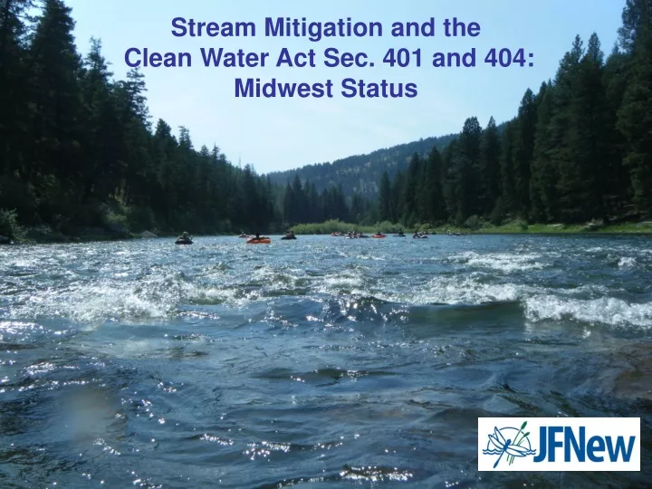 stream mitigation and the clean water