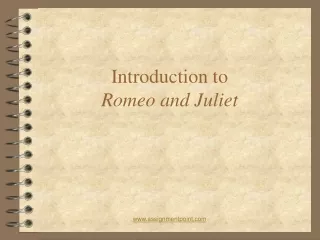 Introduction to Romeo and Juliet