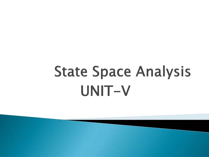 state space analysis
