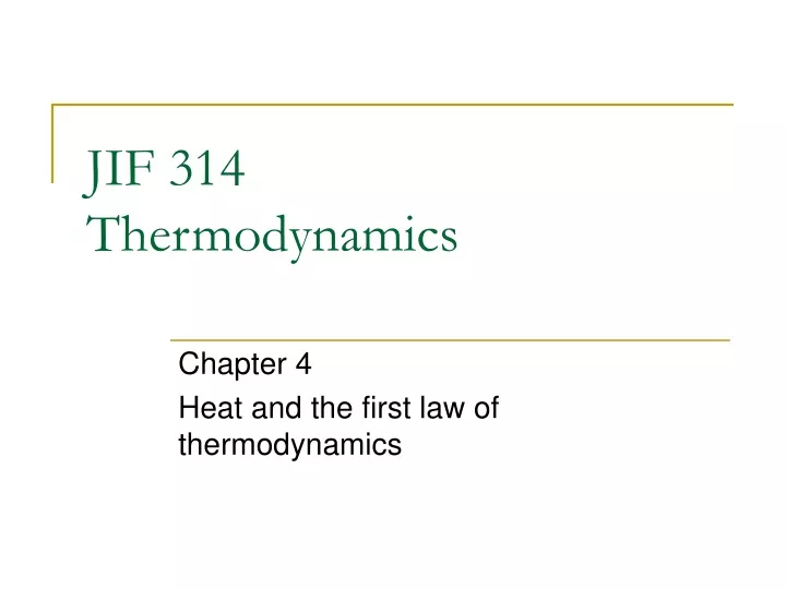 jif 314 thermodynamics