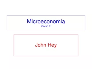 Microeconomia Corso E