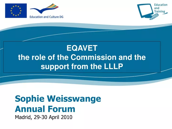 eqavet the role of the commission and the support