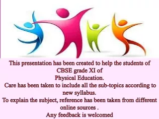 This presentation has been created to help the students of CBSE grade  XI  of
