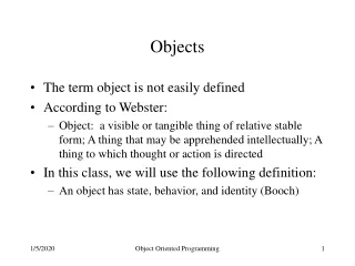 Objects