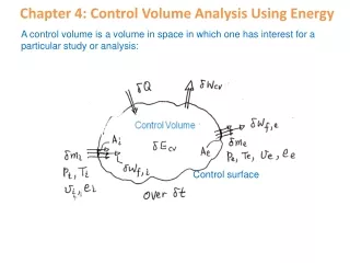 Chapter 4: Control Volume Analysis Using Energy