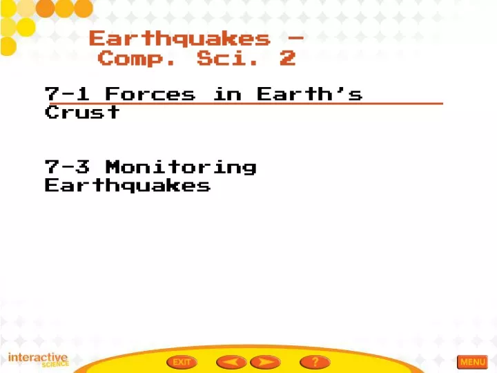 earthquakes comp sci 2