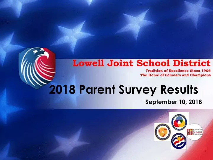 2018 parent survey results