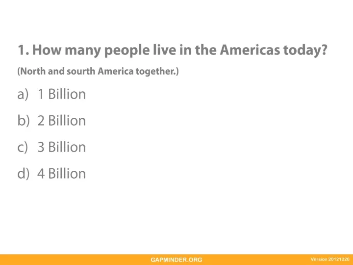 1 how many people live in the americas today