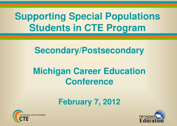 supporting special populations students in cte program