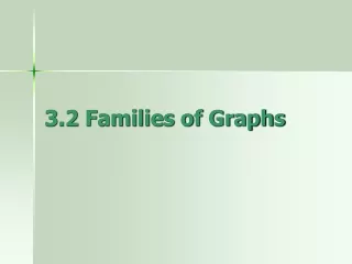 3.2 Families of Graphs