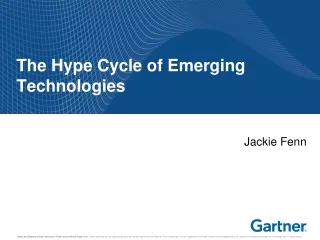 The Hype Cycle of Emerging Technologies
