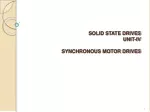 SOLID STATE DRIVES UNIT-IV SYNCHRONOUS MOTOR DRIVES