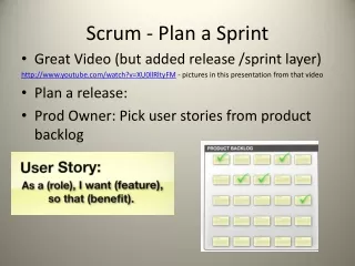 Scrum - Plan a Sprint