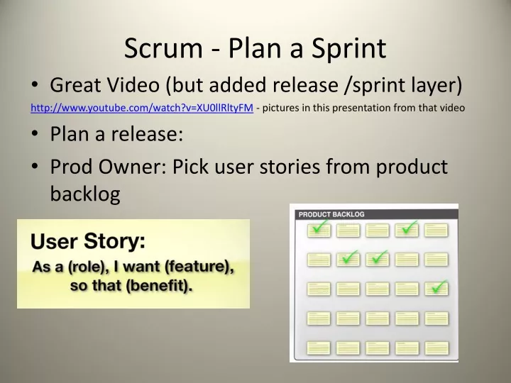 scrum plan a sprint