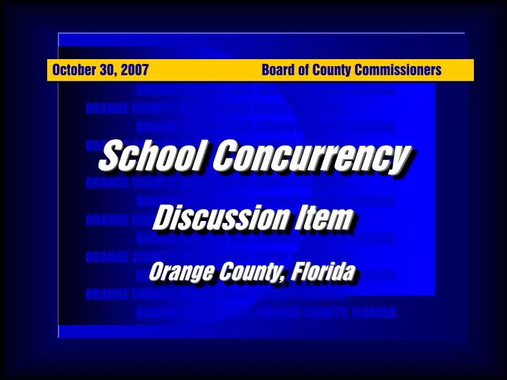october 30 2007 board of county commissioners