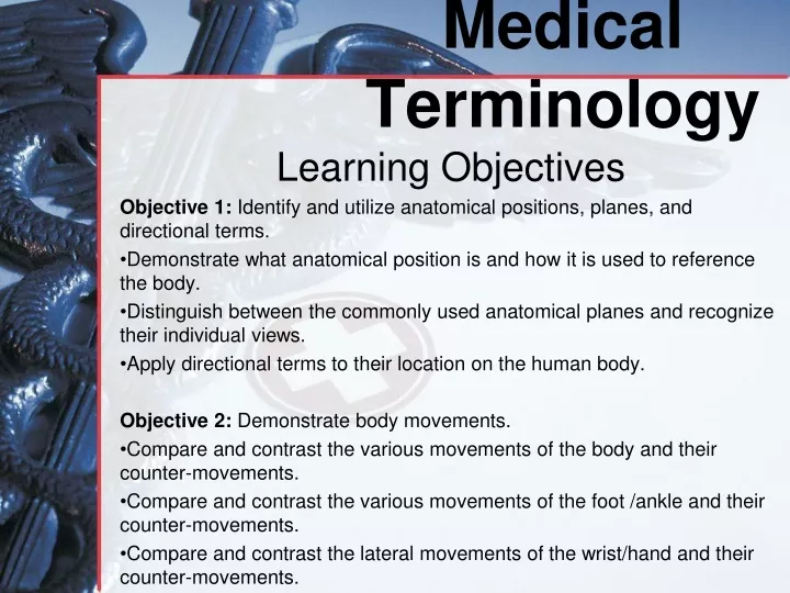 medical terminology