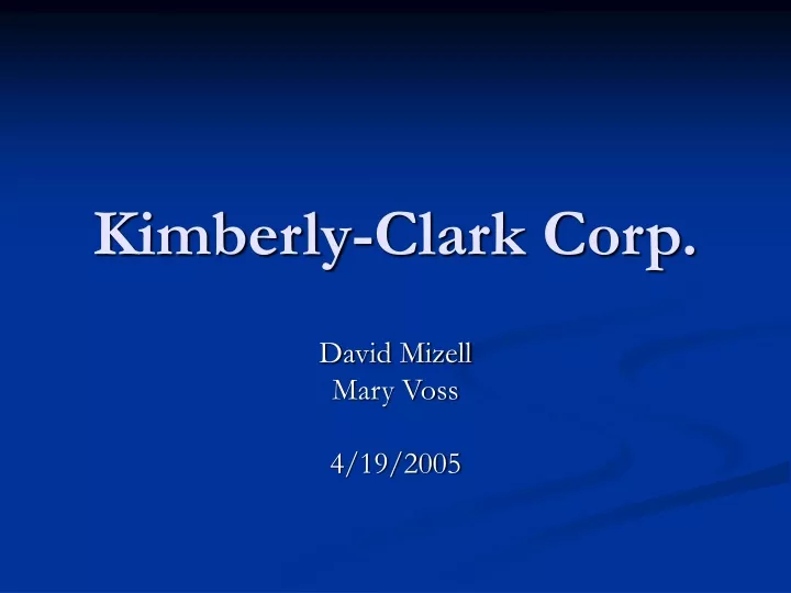 kimberly clark corp