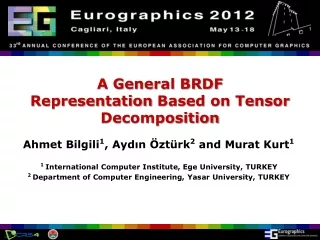 A General BRDF  Representation Based on Tensor Decomposition
