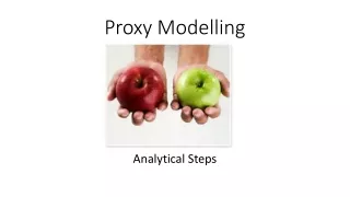 Proxy Modelling