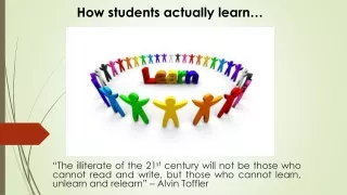 how students actually learn