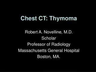 Chest CT: Thymoma