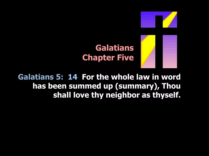 galatians chapter five