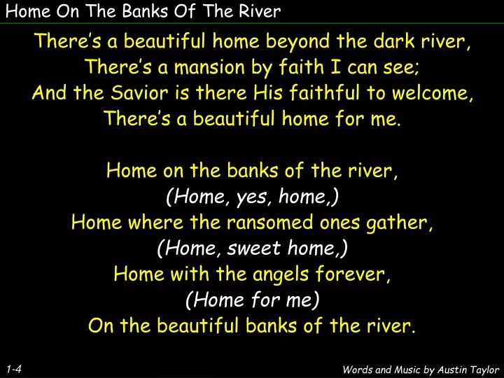 home on the banks of the river
