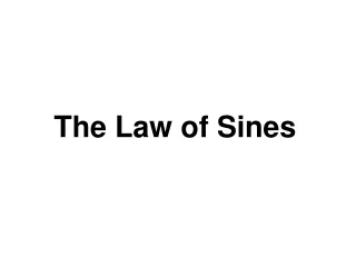 The Law of Sines