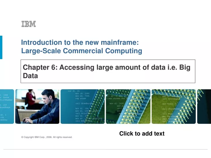 chapter 6 accessing large amount of data i e big data
