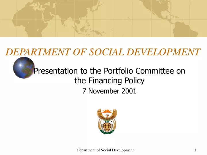 department of social development