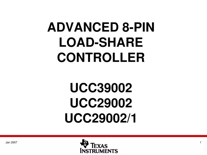advanced 8 pin load share controller ucc39002 ucc29002 ucc29002 1