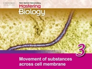 Think about… 3.1  Cell  me mbrane 3.2 Movement of substances  across membranes
