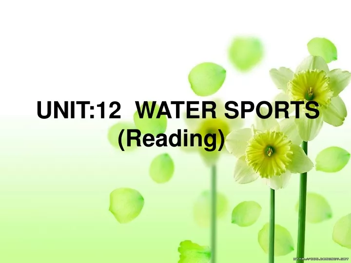 unit 12 water sports reading