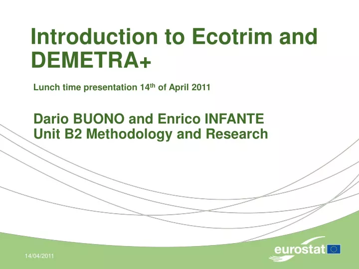 introduction to ecotrim and demetra