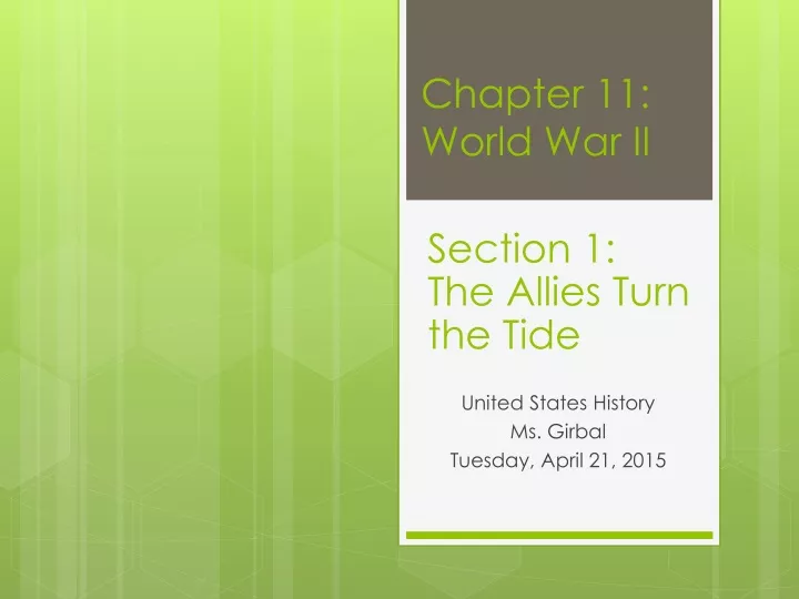 chapter 11 world war ii