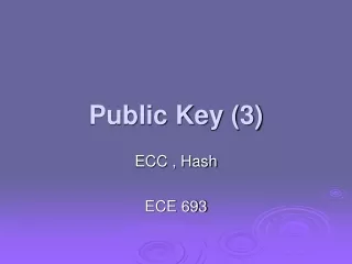 Public Key (3)
