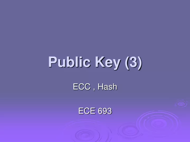 public key 3