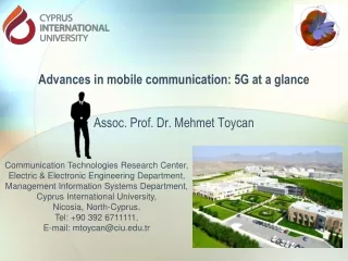 Advances in  mobile communication: 5G at a glance